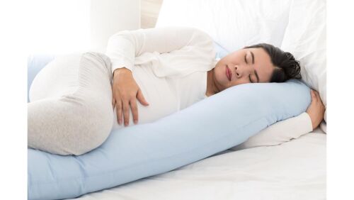 pregnant woman sleeping