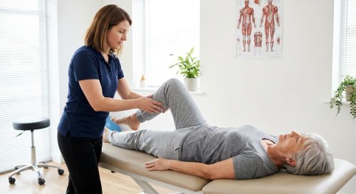 Patient consulting with a pelvic floor physical therapist at a pelvic health clinic in McLean, VA